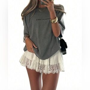 White Lace Skort